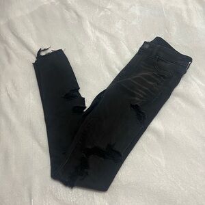 American Eagle charcoal black jeans